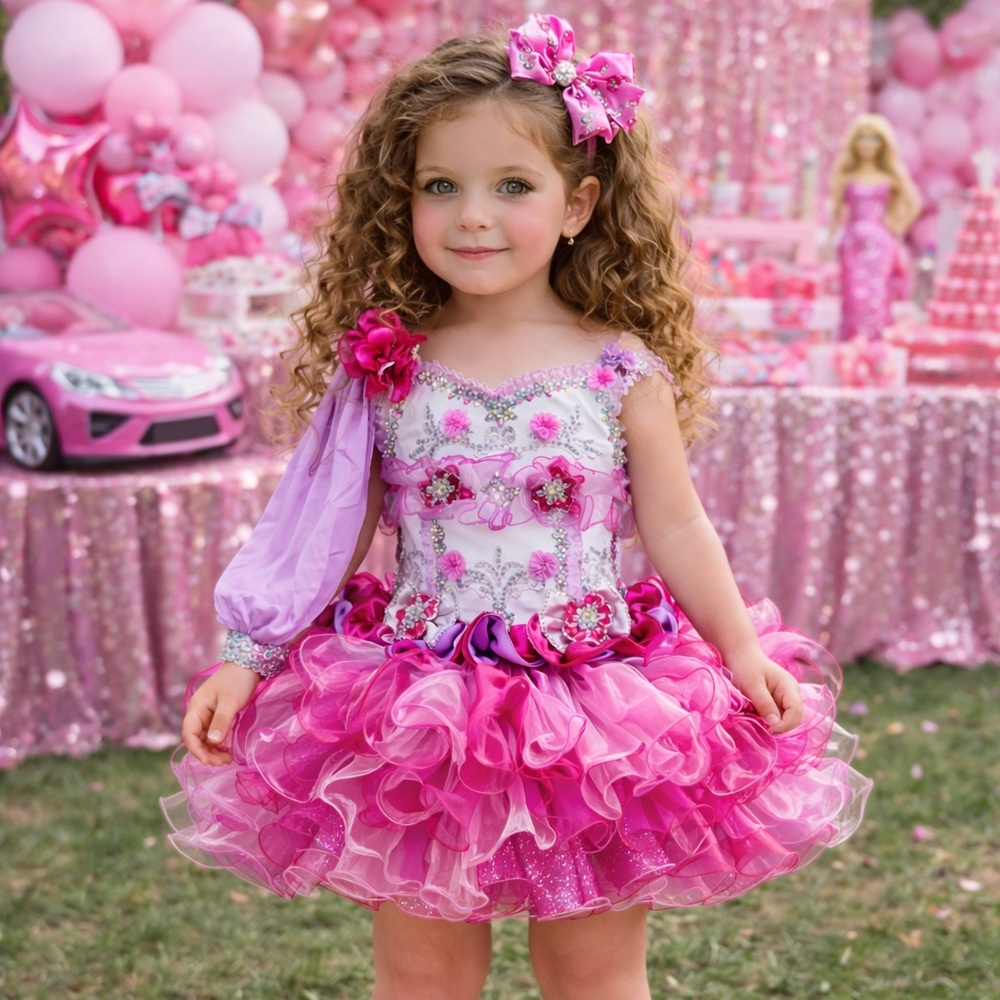Stunning girls pageant princess birthday Barbie inspired dress, princess summer